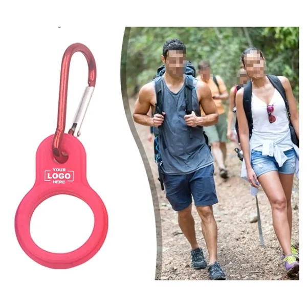 ilicone Water Bottle Buckle Holders with Hook - ilicone Water Bottle Buckle Holders with Hook - Image 0 of 2