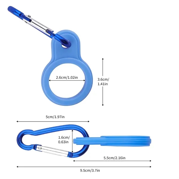 ilicone Water Bottle Buckle Holders with Hook - ilicone Water Bottle Buckle Holders with Hook - Image 1 of 2