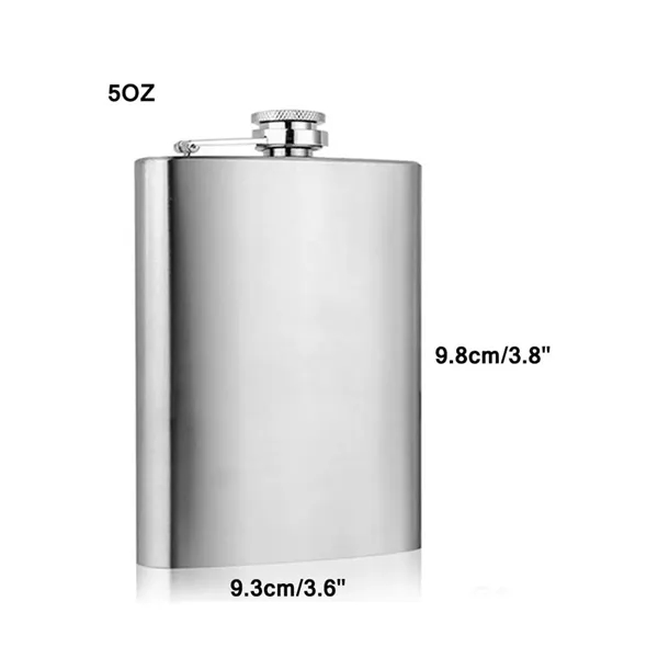 Portable  1/2/4/5 OZ Carabiner Stainless Steel Flat Flask - Portable  1/2/4/5 OZ Carabiner Stainless Steel Flat Flask - Image 9 of 9