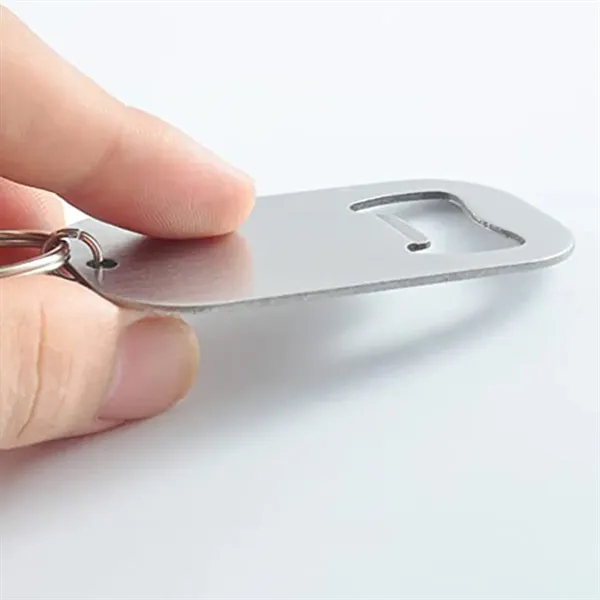 Stainless Steel Portable Bottle Opener Keychain - Stainless Steel Portable Bottle Opener Keychain - Image 4 of 5