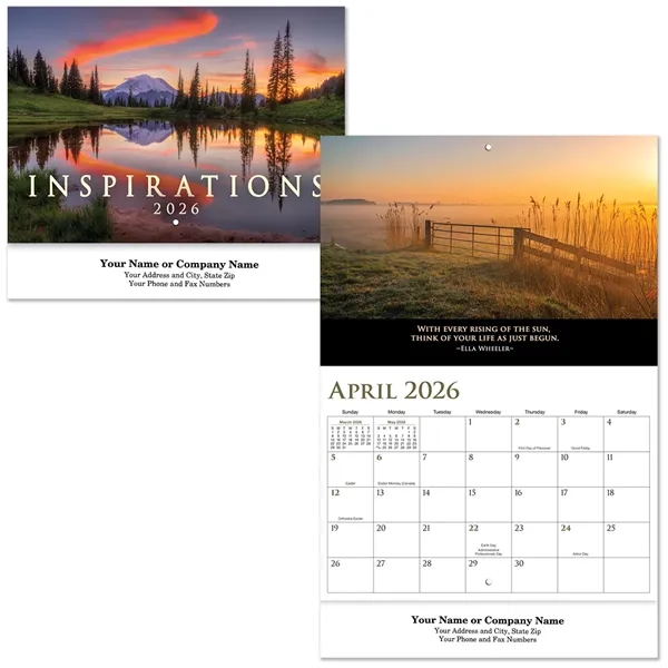 Inspirations Stapled Wall Calendar - Inspirations Stapled Wall Calendar - Image 0 of 2