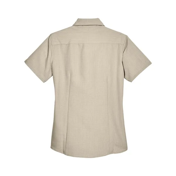 Harriton Women's Barbados Textured Camp Shirt - Harriton Women's Barbados Textured Camp Shirt - Image 8 of 20