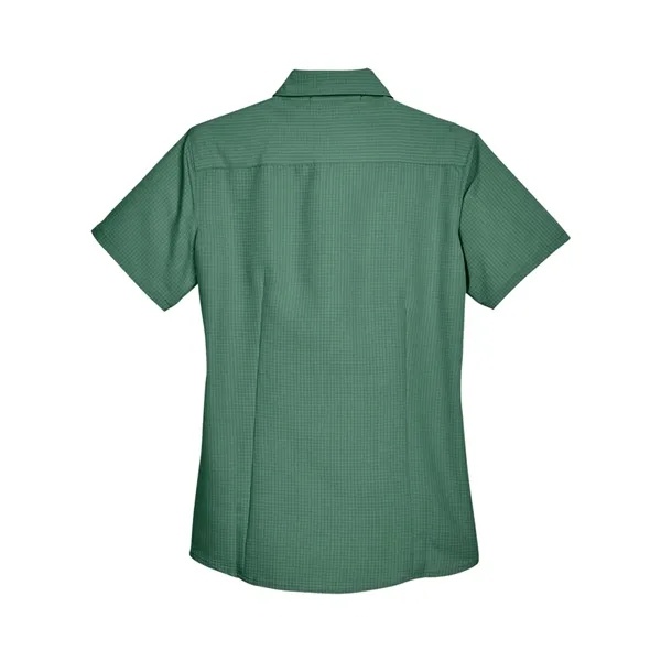 Harriton Women's Barbados Textured Camp Shirt - Harriton Women's Barbados Textured Camp Shirt - Image 14 of 20