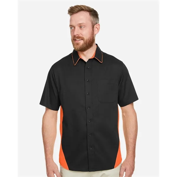 Harriton Men's Tall Flash IL Colorblock Shirt - Harriton Men's Tall Flash IL Colorblock Shirt - Image 0 of 12