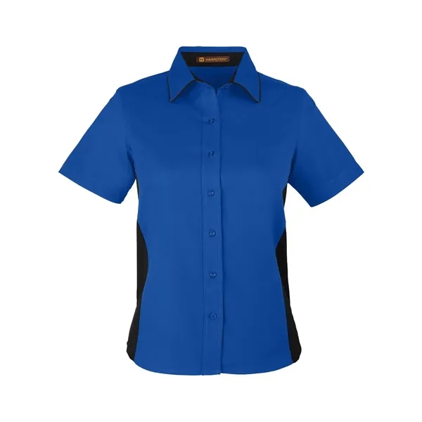 Harriton Women's Flash IL Colorblock Shirt - Harriton Women's Flash IL Colorblock Shirt - Image 11 of 12