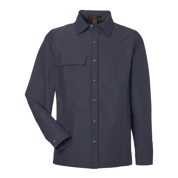 Harriton Unisex Flex Twill Overshirt - Harriton Unisex Flex Twill Overshirt - Image 3 of 8