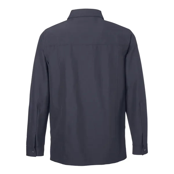 Harriton Unisex Flex Twill Overshirt - Harriton Unisex Flex Twill Overshirt - Image 4 of 8