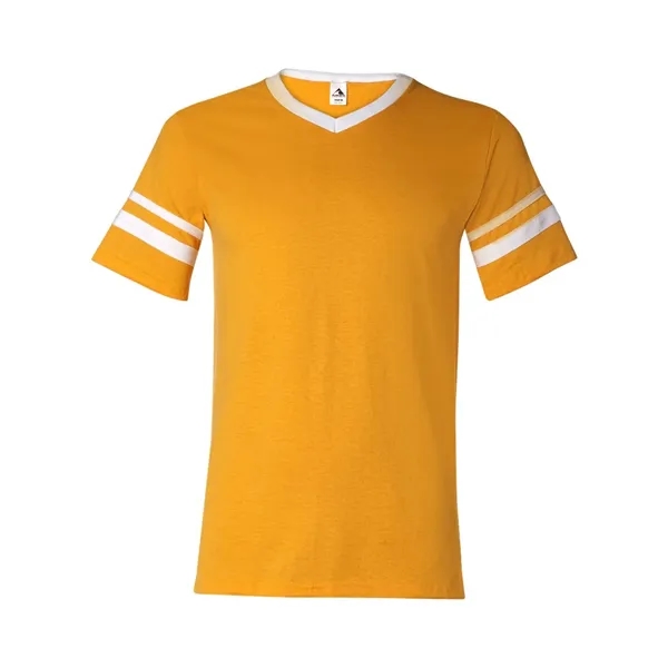Augusta Sportswear V-Neck Jersey with Striped Sleeves - Augusta Sportswear V-Neck Jersey with Striped Sleeves - Image 17 of 72