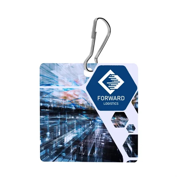 Acrylic Zipper Pull - Square - Acrylic Zipper Pull - Square - Image 1 of 2