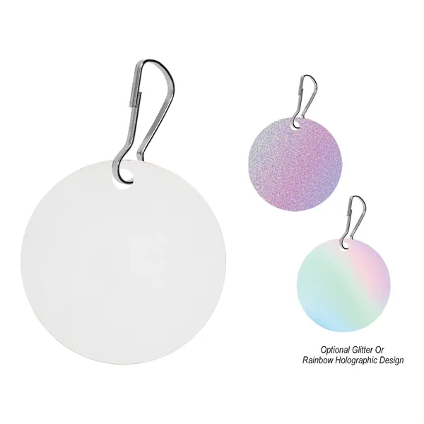 Acrylic Zipper Pull - Circle - Acrylic Zipper Pull - Circle - Image 1 of 2