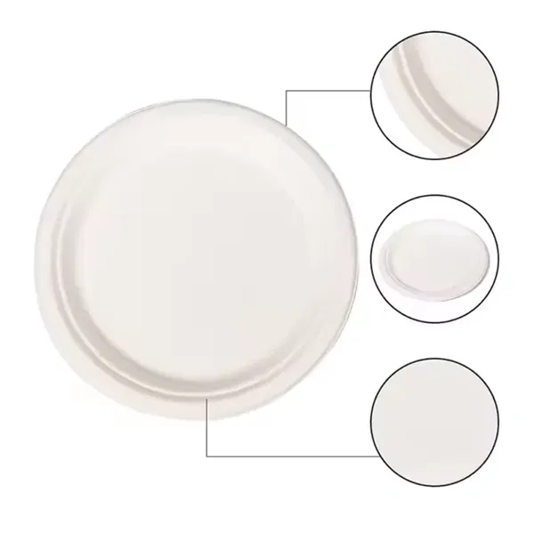 10" Disposable Paper Plates Eco-Friendly - 10" Disposable Paper Plates Eco-Friendly - Image 3 of 5
