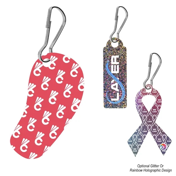 Custom Acrylic Zipper Pull - Custom Shape 4"