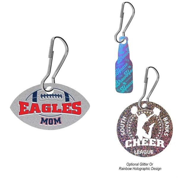 Custom Acrylic Zipper Pull - Custom Shape 2"