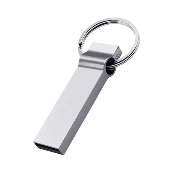 128Gb Metal Usb Flash Drives With Key Ring - 128Gb Metal Usb Flash Drives With Key Ring - Image 1 of 4