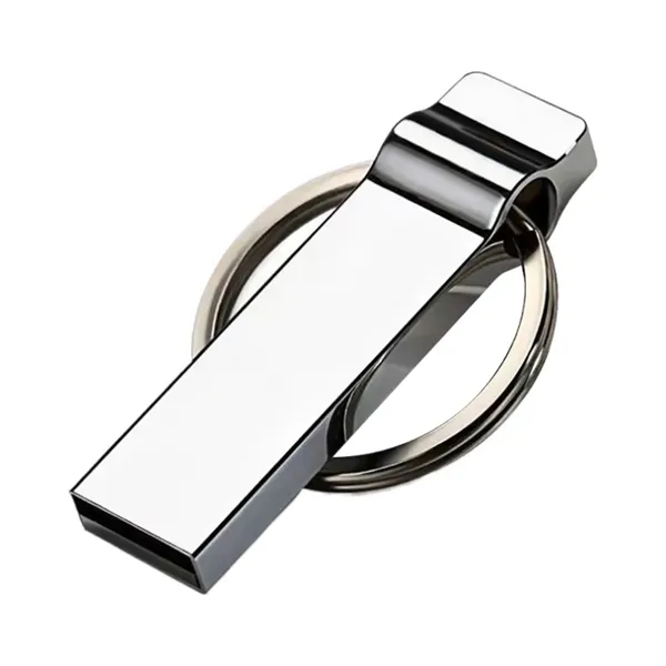 128Gb Metal Usb Flash Drives With Key Ring - 128Gb Metal Usb Flash Drives With Key Ring - Image 3 of 4