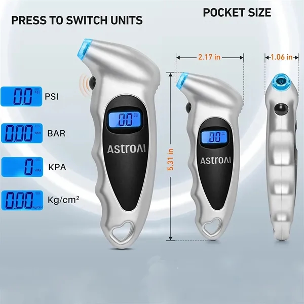 Digital Tire Pressure Gauge - Digital Tire Pressure Gauge - Image 2 of 2