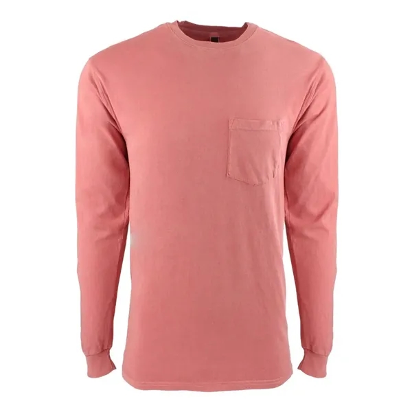 Next Level Unisex Inspired Dye Long Sleeve Pocket T-Shirt - Next Level Unisex Inspired Dye Long Sleeve Pocket T-Shirt - Image 0 of 9