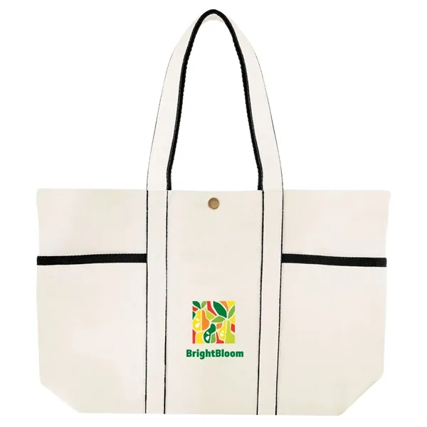 Aware™ 10 Oz. Recycled Cotton Canvas Tote Bag - Aware™ 10 Oz. Recycled Cotton Canvas Tote Bag - Image 4 of 4