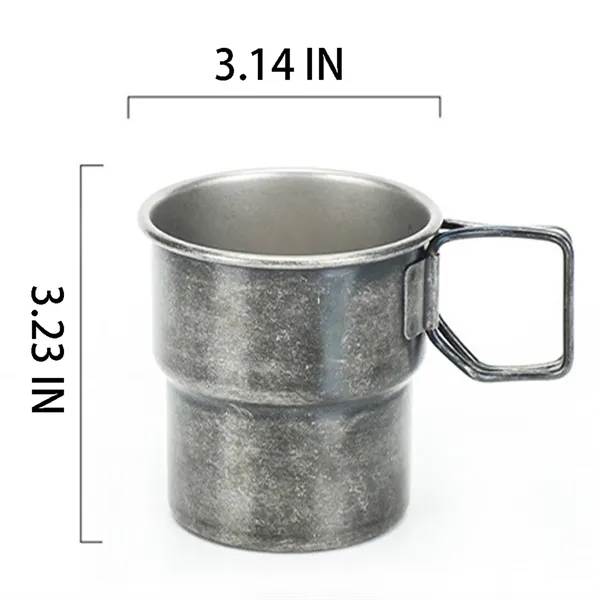 11oz Stainless Steel Outdoors Camping Cup Foldable Handles - 11oz Stainless Steel Outdoors Camping Cup Foldable Handles - Image 1 of 4