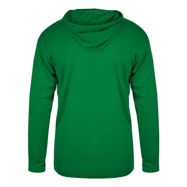 Badger Youth B-Core Long Sleeve Hooded T-Shirt - Badger Youth B-Core Long Sleeve Hooded T-Shirt - Image 14 of 34