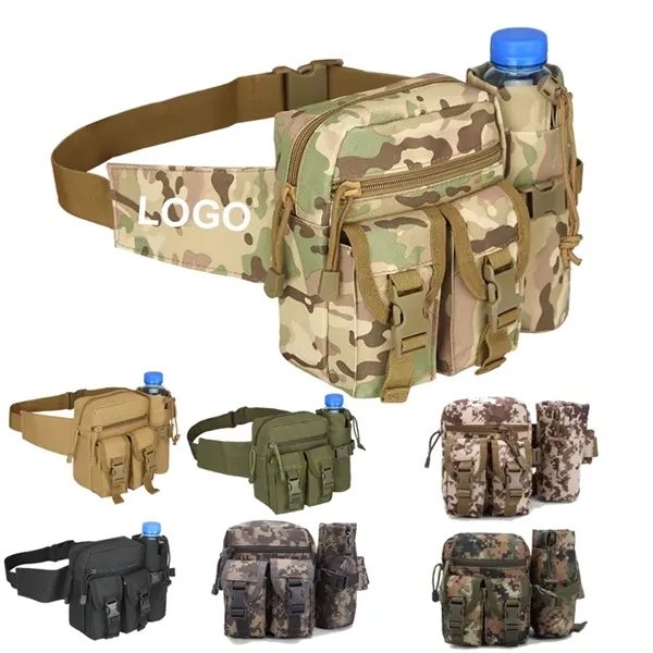 Tactical Waist Bag with Bottle Pocket - Tactical Waist Bag with Bottle Pocket - Image 0 of 2