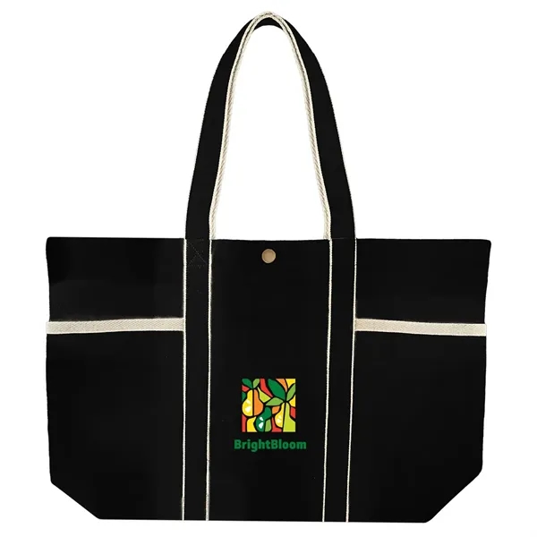 Custom Aware™ 10 Oz. Recycled Cotton Canvas Tote Bag