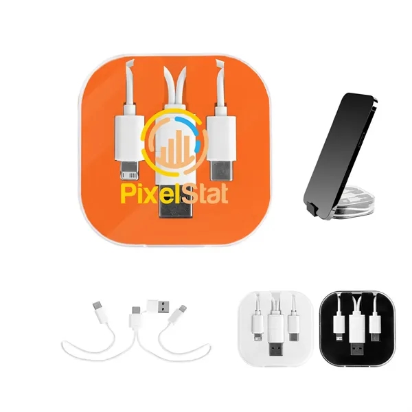 3-In-1 Charging Cable With Phone Stand 2.0 - 3-In-1 Charging Cable With Phone Stand 2.0 - Image 1 of 9