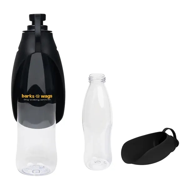 21 Oz. Recycled Pet Water Bottle & Dispensing Bowl - 21 Oz. Recycled Pet Water Bottle & Dispensing Bowl - Image 3 of 9