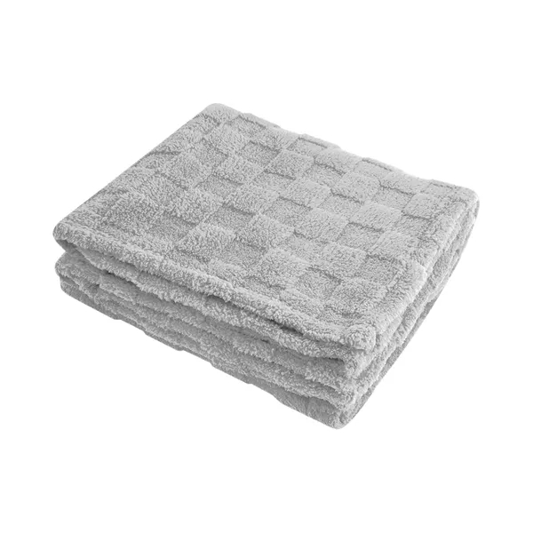 rPET Checkered Sherpa Blanket - rPET Checkered Sherpa Blanket - Image 5 of 10