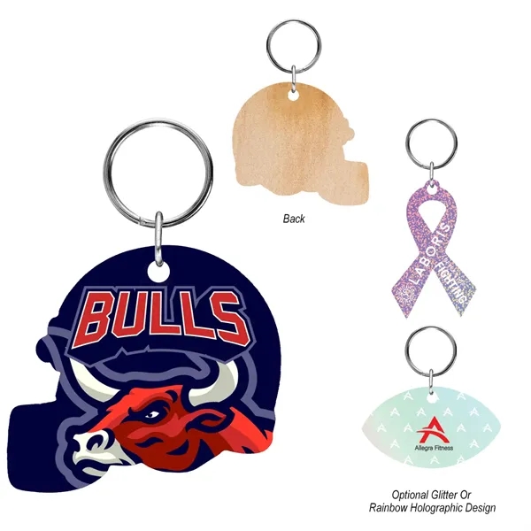 Full Color Wood Key Tag - 4"