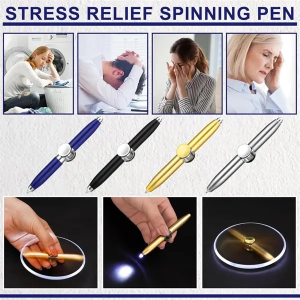 Fidget Spinning Pen with LED Light - Fidget Spinning Pen with LED Light - Image 6 of 6