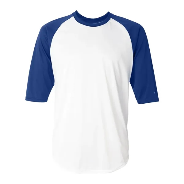 Badger Men's B-Core Three-Quarter Sleeve Baseball T-Shirt - Badger Men's B-Core Three-Quarter Sleeve Baseball T-Shirt - Image 37 of 39