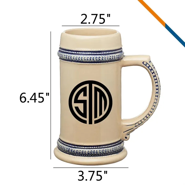 Trecent Ceramic Tankard - Trecent Ceramic Tankard - Image 2 of 3