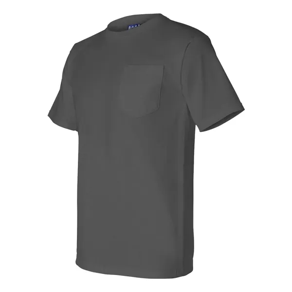 Bayside Unisex Union-Made Pocket T-Shirt - Bayside Unisex Union-Made Pocket T-Shirt - Image 8 of 30