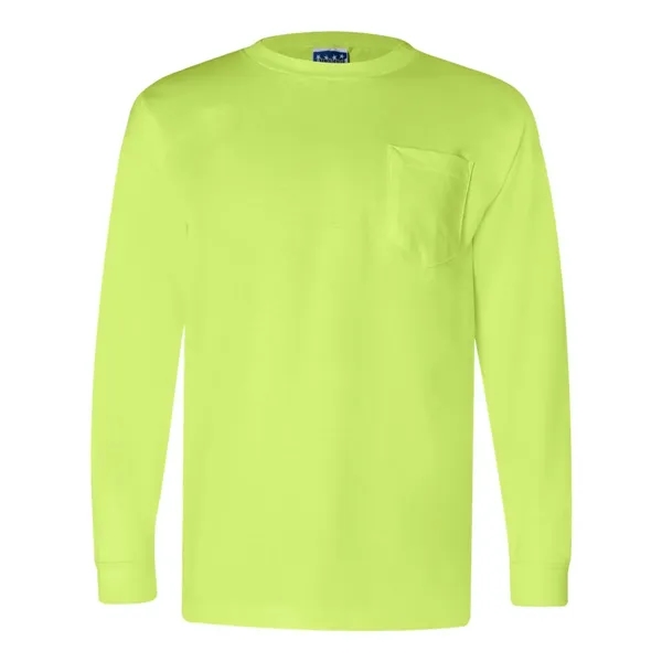 Bayside Unisex Union-Made Long Sleeve Pocket T-Shirt - Bayside Unisex Union-Made Long Sleeve Pocket T-Shirt - Image 7 of 18