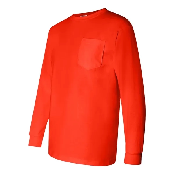 Bayside Unisex Union-Made Long Sleeve Pocket T-Shirt - Bayside Unisex Union-Made Long Sleeve Pocket T-Shirt - Image 14 of 18