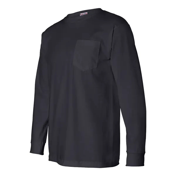 Bayside Unisex USA-Made Long Sleeve Pocket T-Shirt - Bayside Unisex USA-Made Long Sleeve Pocket T-Shirt - Image 20 of 29