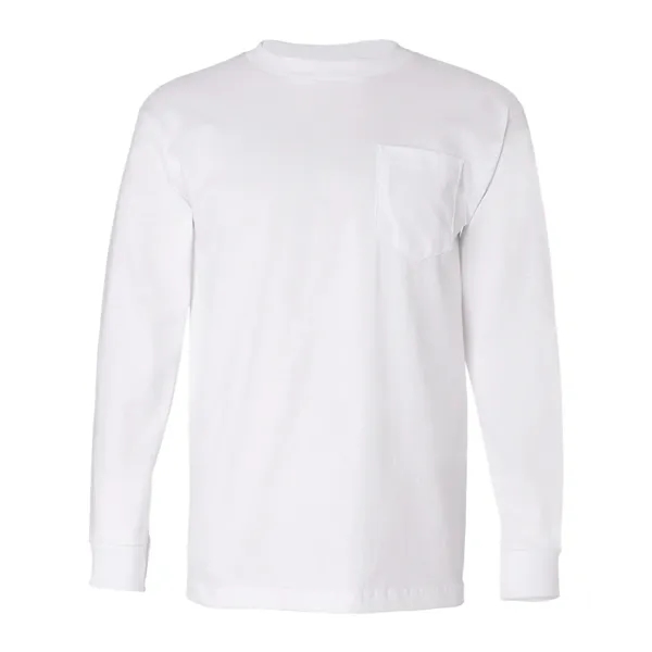 Bayside Unisex USA-Made Long Sleeve Pocket T-Shirt - Bayside Unisex USA-Made Long Sleeve Pocket T-Shirt - Image 27 of 29