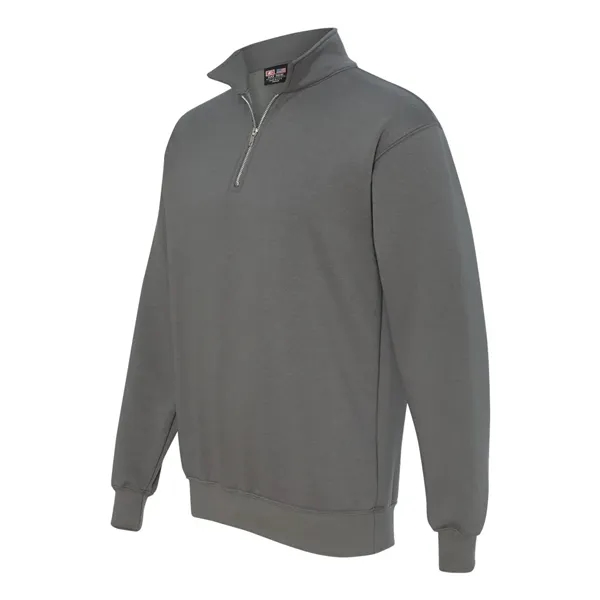 Bayside Unisex USA-Made Quarter-Zip Sweatshirt - Bayside Unisex USA-Made Quarter-Zip Sweatshirt - Image 5 of 15
