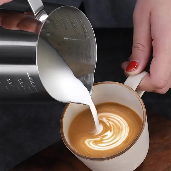 33.8oz Stainless Steel Milk Frothing Pitcher - 33.8oz Stainless Steel Milk Frothing Pitcher - Image 3 of 4
