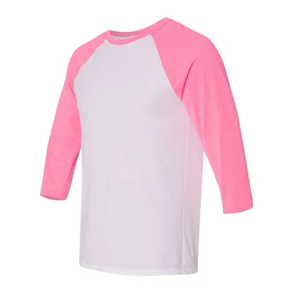 BELLA + CANVAS Unisex Three-Quarter Sleeve Baseball Tee - BELLA + CANVAS Unisex Three-Quarter Sleeve Baseball Tee - Image 79 of 89
