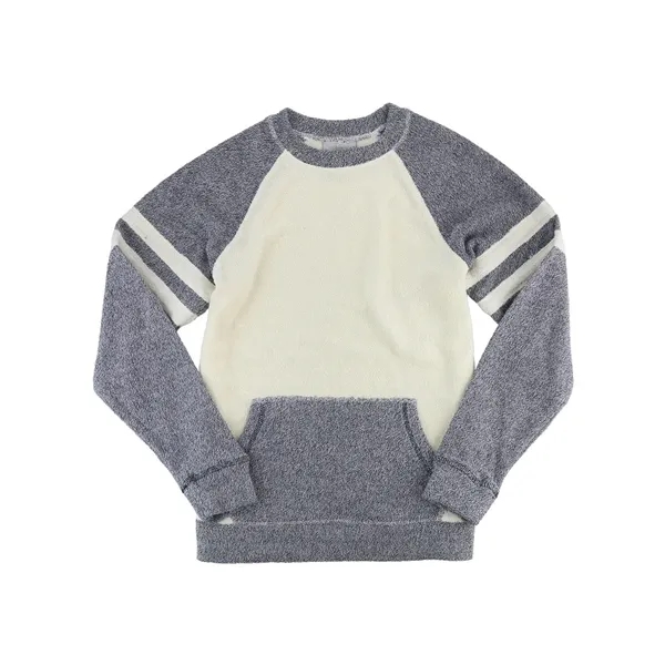 Boxercraft Women's Cozy Contrast Fleece Crewneck Pullover - Boxercraft Women's Cozy Contrast Fleece Crewneck Pullover - Image 1 of 4