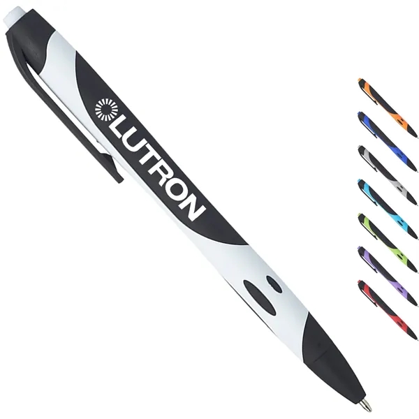 Rubberized Plastic Ballpoint Pen