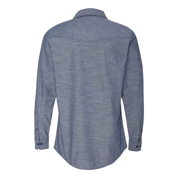Burnside Men's Chambray Shirt - Burnside Men's Chambray Shirt - Image 6 of 6