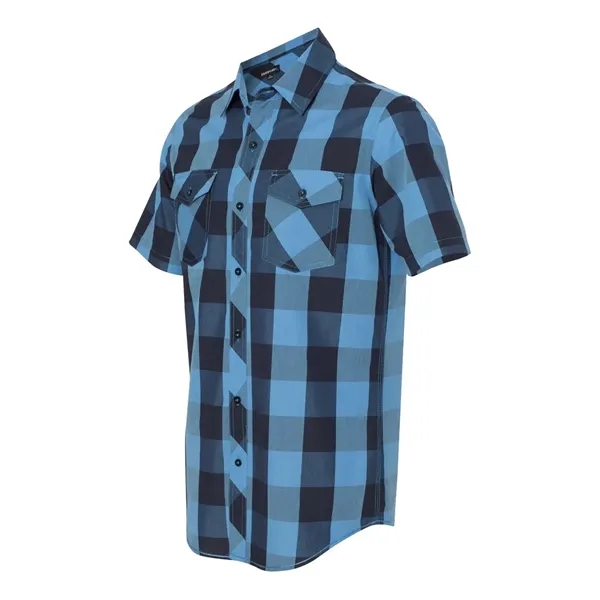 Burnside Men's Buffalo Plaid Short Sleeve Shirt - Burnside Men's Buffalo Plaid Short Sleeve Shirt - Image 2 of 12