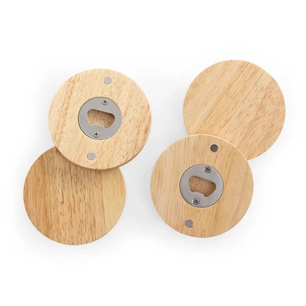Coasters with Bottle Openers Set of 4 - Coasters with Bottle Openers Set of 4 - Image 0 of 5