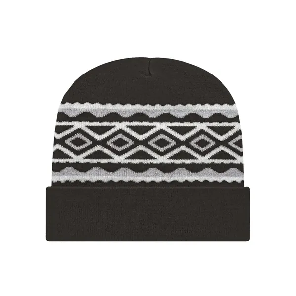 CAP AMERICA USA- Made Diamond Cuffed Beanie - CAP AMERICA USA- Made Diamond Cuffed Beanie - Image 0 of 14