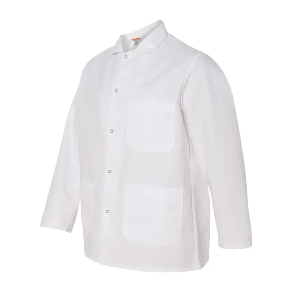 Chef Designs Gripper Front Short Butcher Coat - Chef Designs Gripper Front Short Butcher Coat - Image 2 of 3