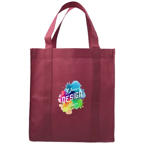 Non-Woven Reusable Gusset Tote Bag USA Decorated (13x10x15) - Non-Woven Reusable Gusset Tote Bag USA Decorated (13x10x15) - Image 1 of 33