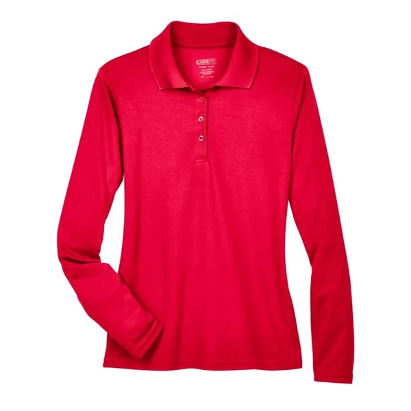 CORE365 Women's Pinnacle Performance Long Sleeve Pique Polo - CORE365 Women's Pinnacle Performance Long Sleeve Pique Polo - Image 13 of 20